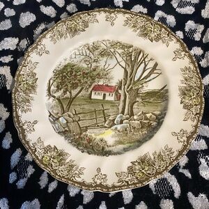 Johnson Brothers Friendly Village The Stone Wall Dinner Plate Buffet Plate